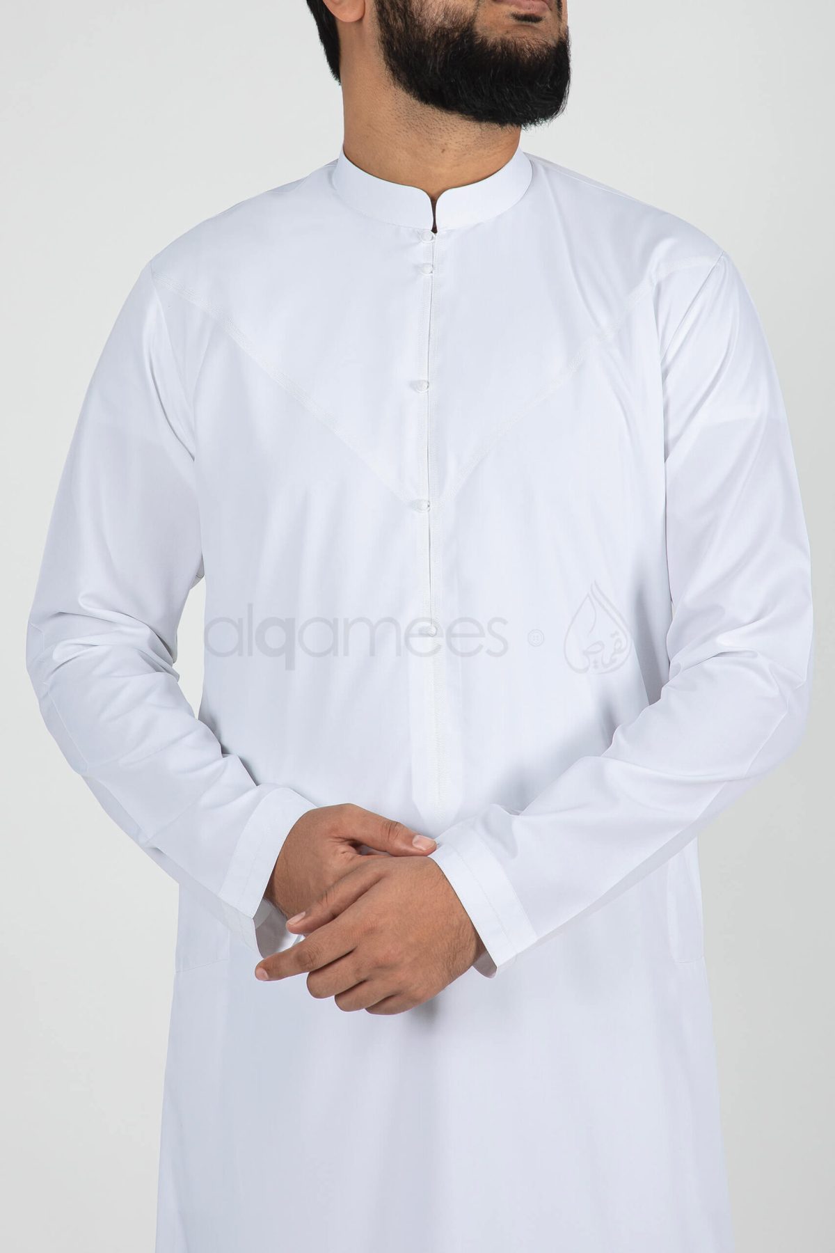 Bahraini White Thobe Kandora Dishdasha Jubba (1)
