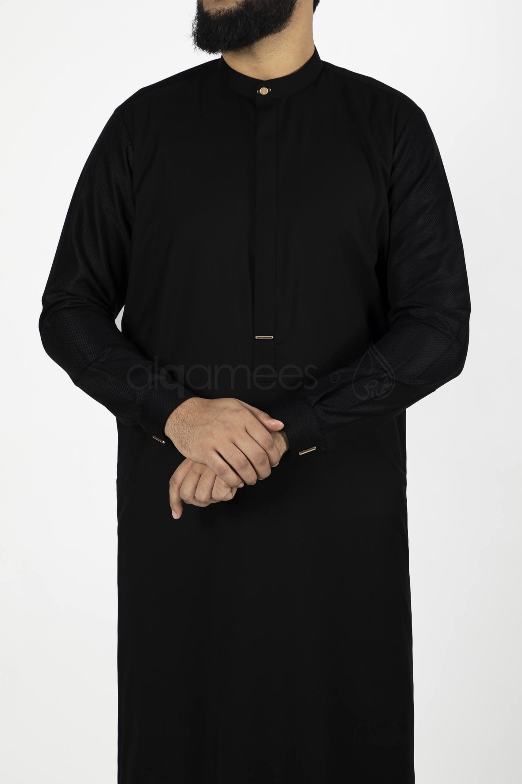Phantom Black thobe for men qamis jubba-1 (1)