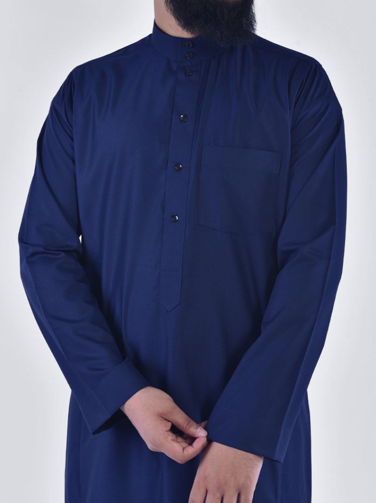 Standar-Navy-Blue-Thobe-alqamees-thobe-jubba-mens-islamic-clothing-1-1